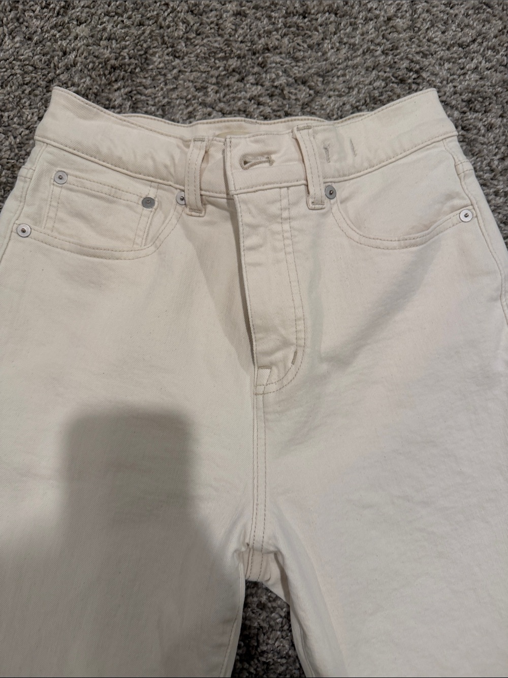 Madewell 90s straight Jean vintage canvas hemmed raw cut 26 - Picture 16 of 16